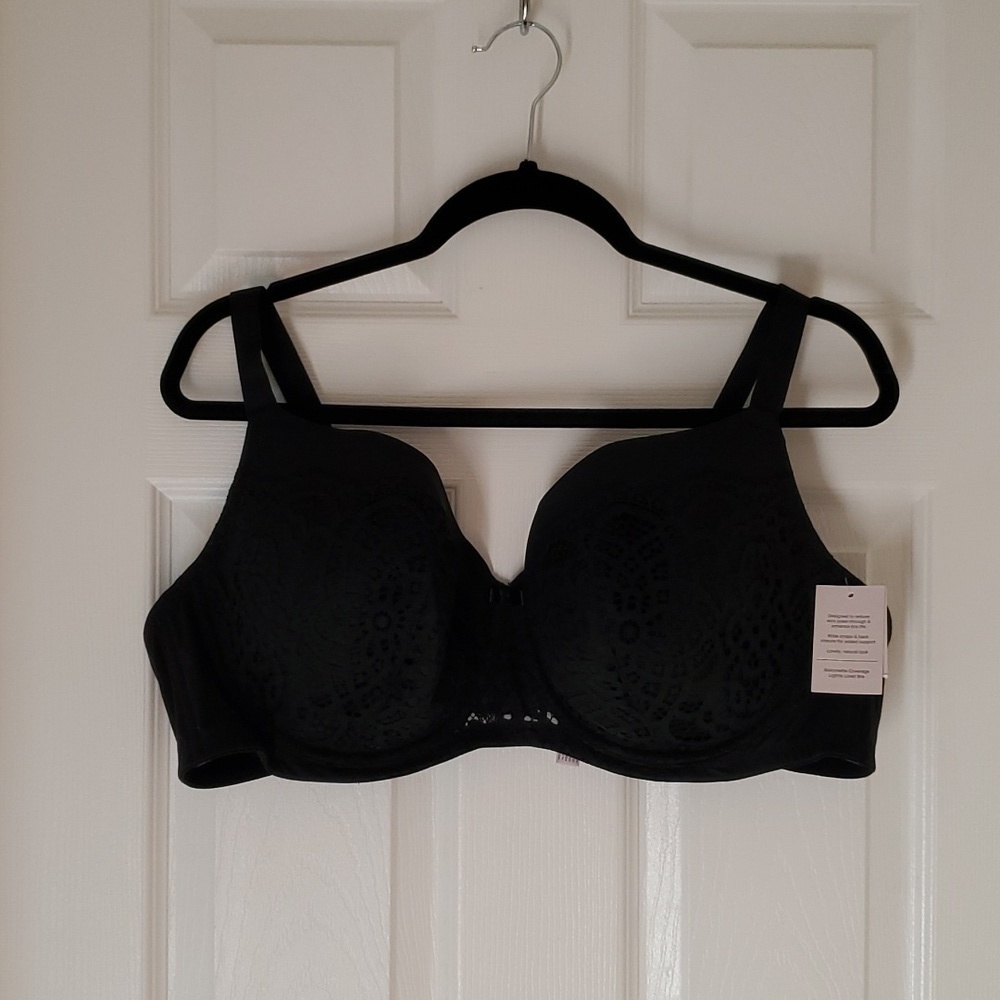 🇺🇸New Super Cute Curvy Black Bra Size 46D